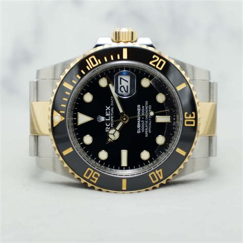 rolex submariner half gold